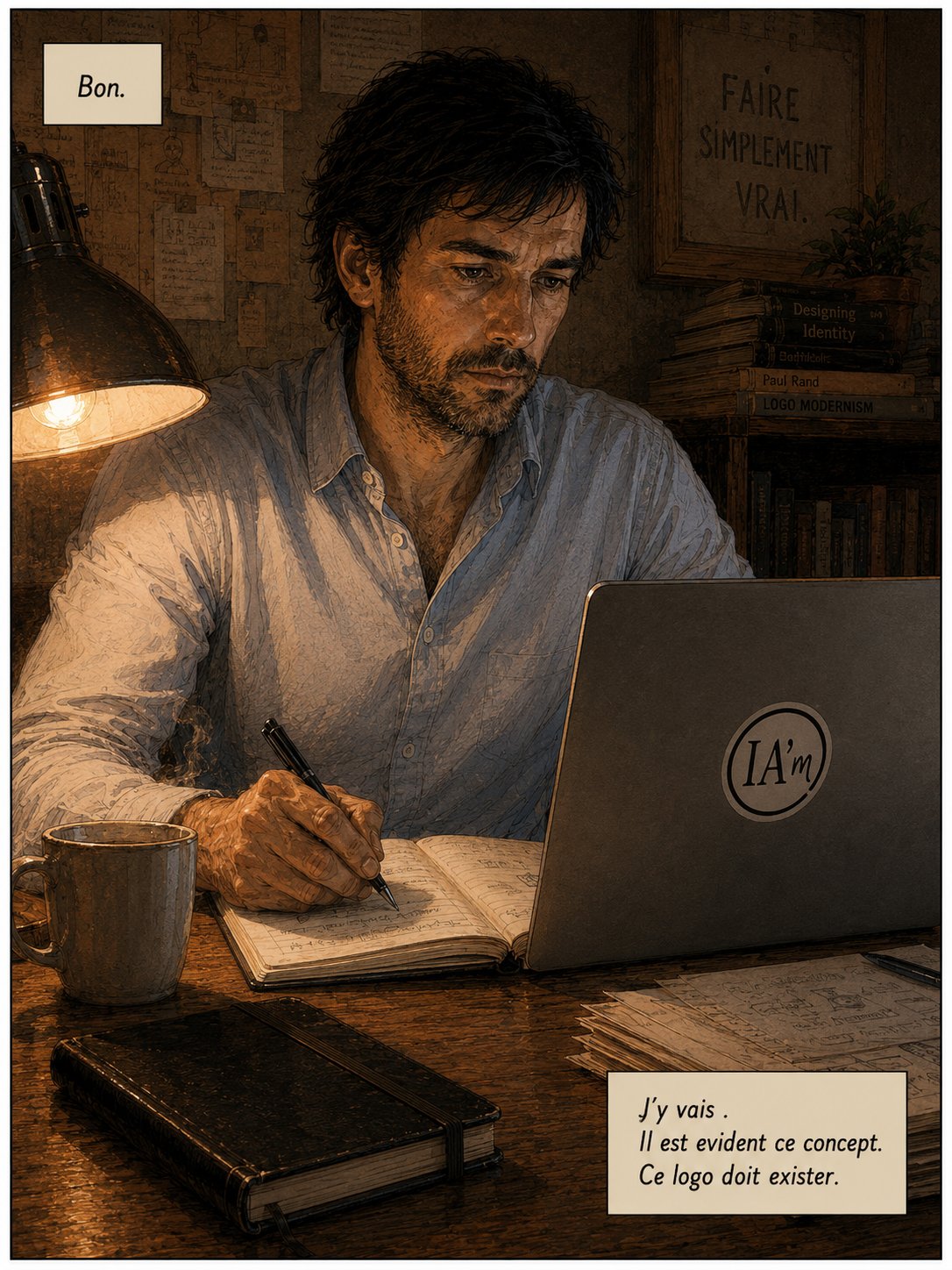 IA’m — planche 05 : La décision — ce logo doit exister