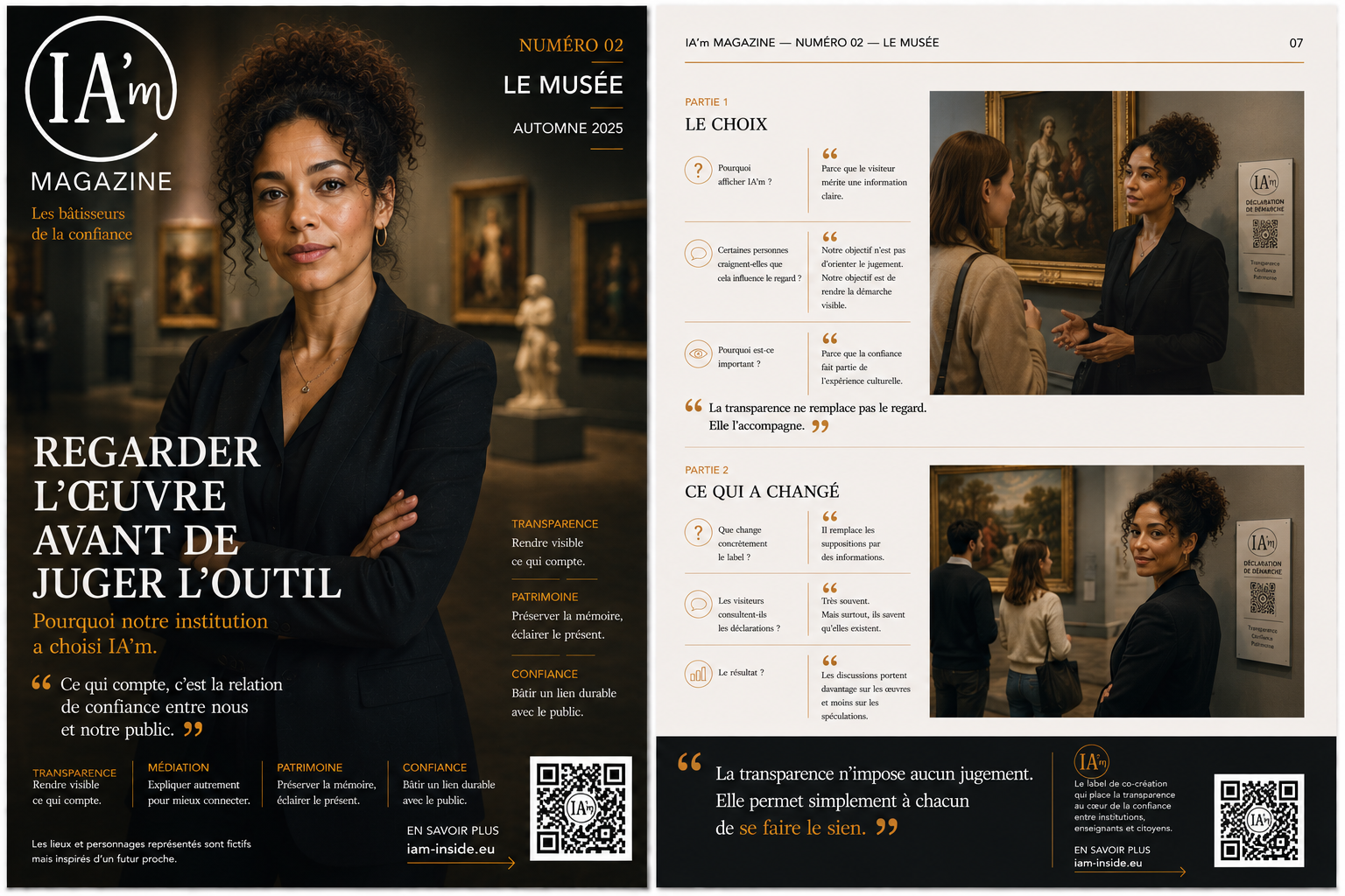Pages intérieures — entretien avec la présidente du musée