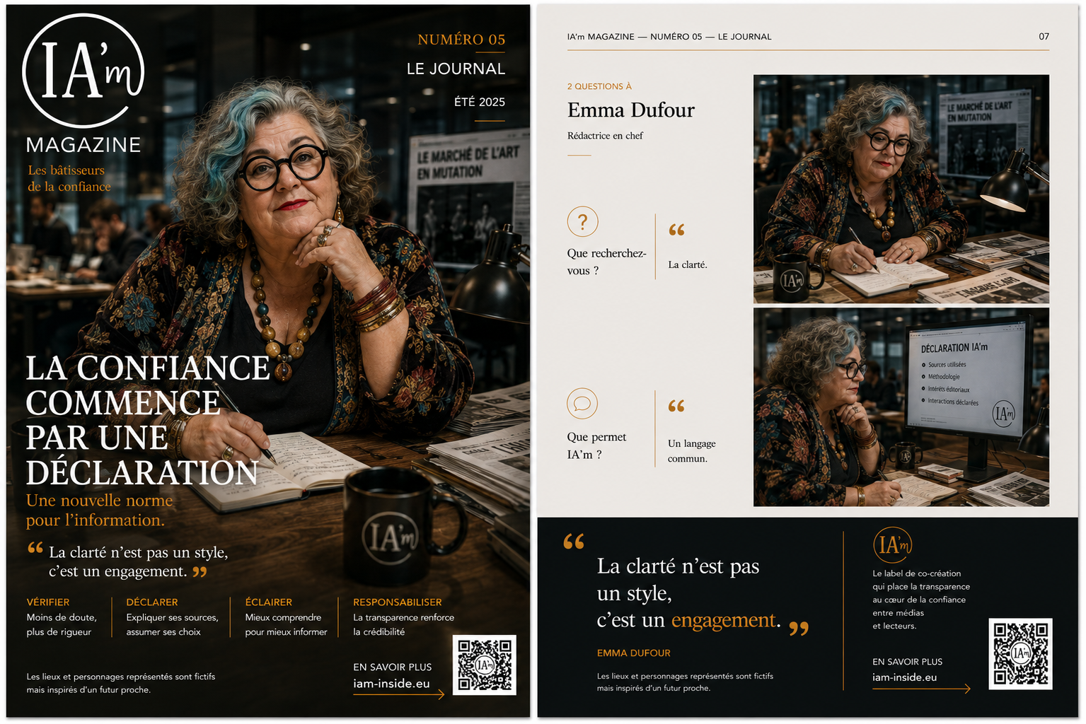 Pages intérieures — Numéro 05, entretien avec Emma Dufour
